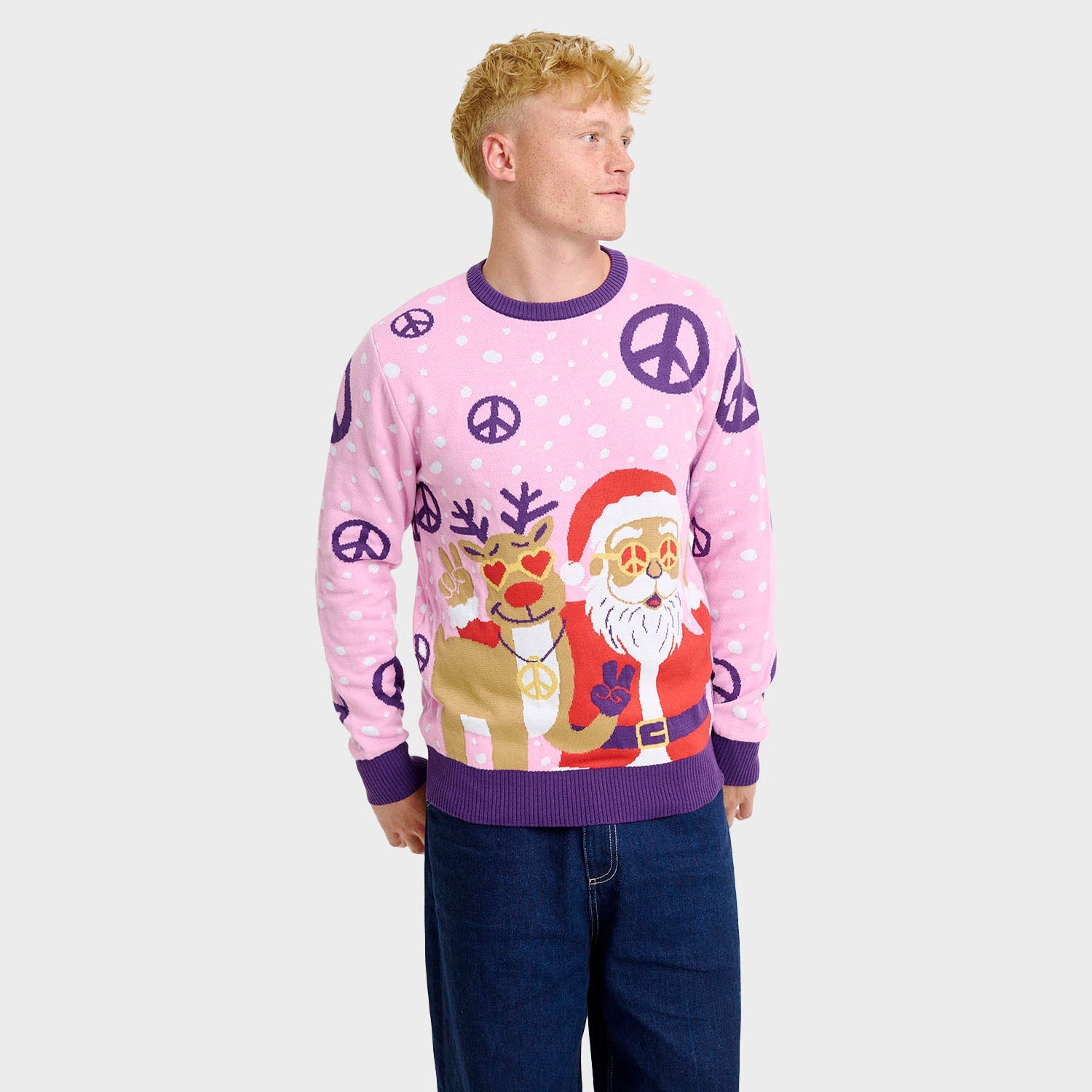Hippie Christmas Sweater β Men